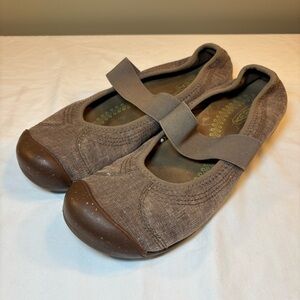 Keen Sienna Mary Jane Slip On Shoes Brindle Brown Women’s Size 8.5
